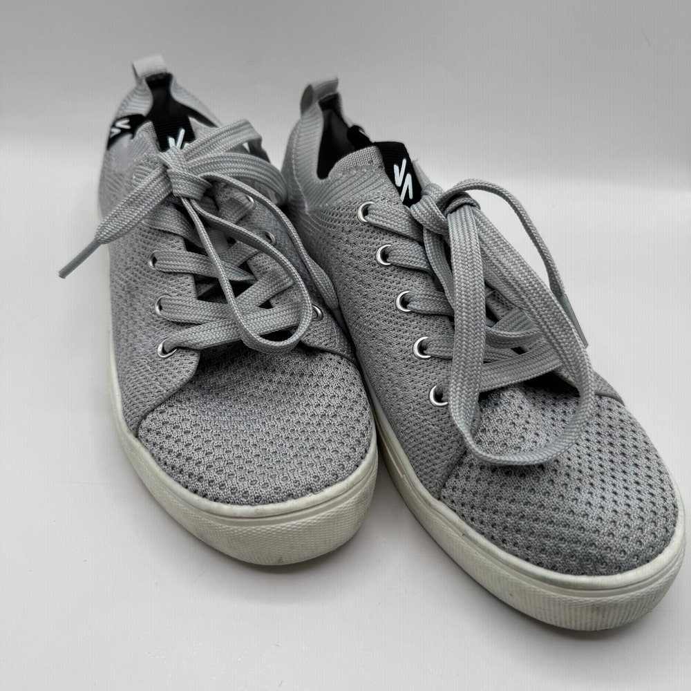 Rival Breeze Knit Sneakers Womens 8 Gray Low Top Lace Up Walking Shoes RNCU027F